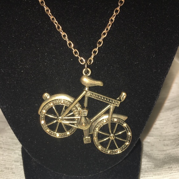 Bronze Bike Necklace - Picture 3 of 6